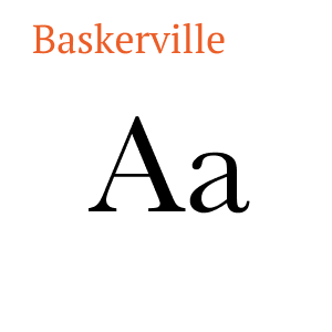 Transitional Typeface Example